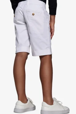Bermuda chino basic in cotone bianco Kids