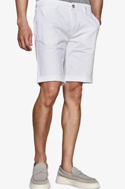Bermuda chino basic in cotone bianco