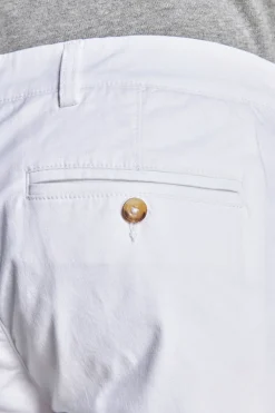 Bermuda chino basic in cotone bianco
