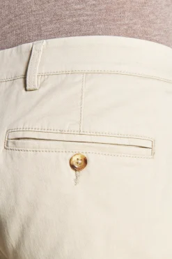 Bermuda chino basic in cotone cream