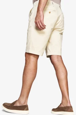 Bermuda chino basic in cotone cream