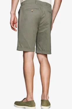 Bermuda chino basic in cotone verde