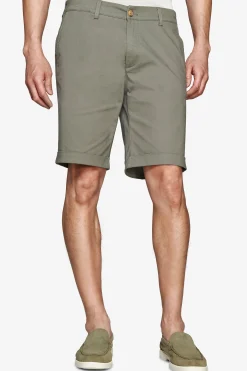 Bermuda chino basic in cotone verde