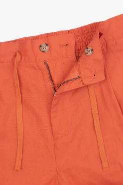 Bermuda con pinces arancione