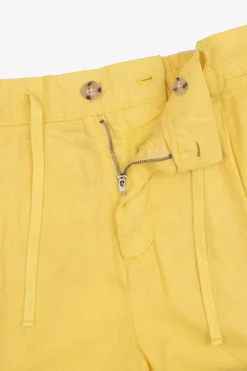 Bermuda con pinces giallo
