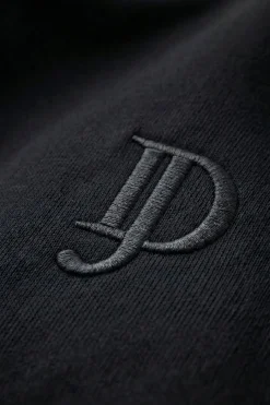 Bomber in felpa full zip nero