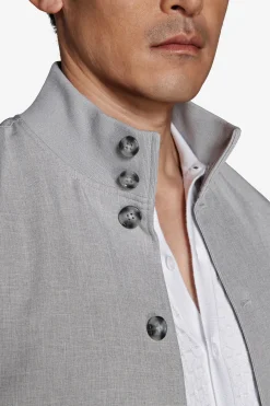 Bomber tela stretch grigio