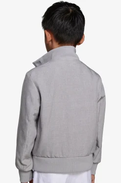 Bomber tela stretch grigio Kids