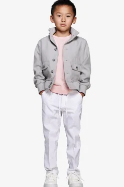 Bomber tela stretch grigio Kids