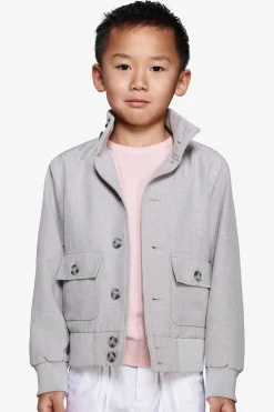 Bomber tela stretch grigio Kids