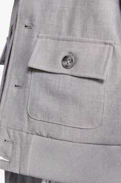 Bomber tela stretch grigio Kids