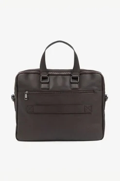 Borsa 24h in saffiano moro