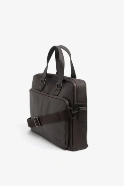 Borsa 24h in saffiano moro