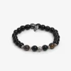 Bracciale perle medie nero