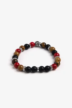 Bracciale perle medie rosso