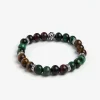 Bracciale perle medie verde