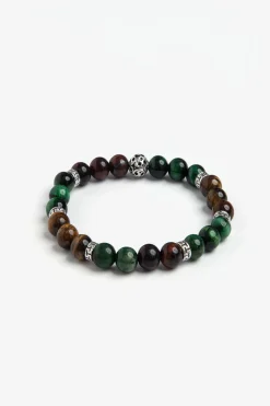 Bracciale perle medie verde