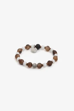 Bracciale perle piccole tortora