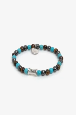 Bracciale perle piccole turchese