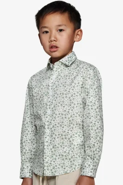 Camicia fantasia floreale salvia Kids