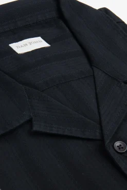 Camicia hawaiana armaturata nera
