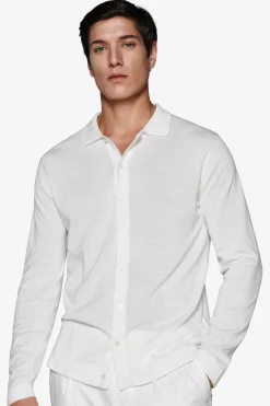 Camicia in maglia bianca