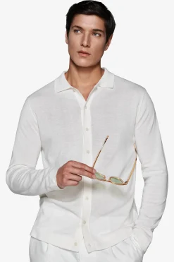 Camicia in maglia bianca