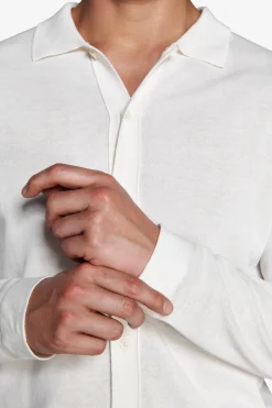 Camicia in maglia bianca