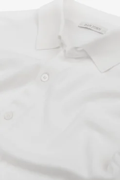 Camicia in maglia maniche corte bianca