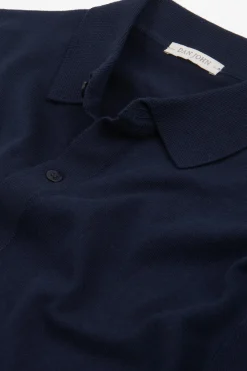 Camicia in maglia maniche corte navy