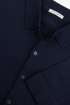 Camicia in maglia maniche corte navy