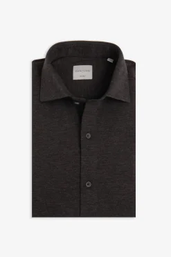 Camicia jersey melange moro