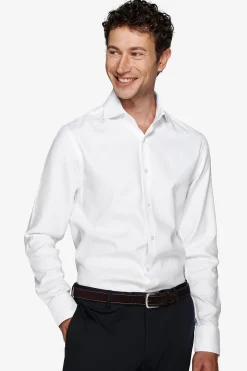 Camicia "la Picoco" operata bianca slim