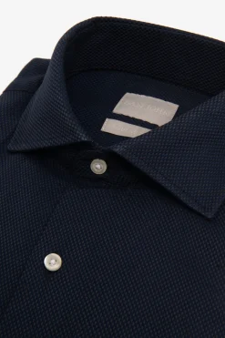 Camicia "la Picoco" operata blu