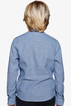 Camicia misto lino coreana avion Kids
