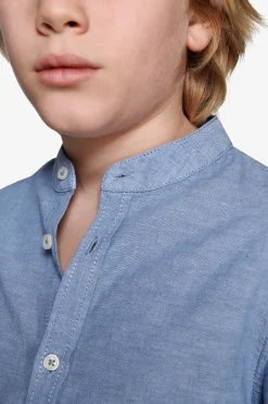 Camicia misto lino coreana avion Kids