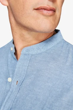 Camicia misto lino coreana avion