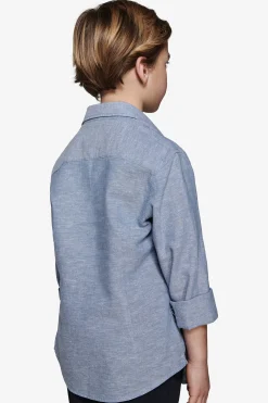 Camicia misto lino relaxed avion Kids