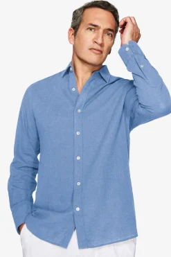 Camicia misto lino relaxed avion