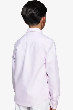 Camicia oxford a righe rosa Kids