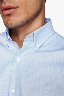 Camicia oxford button down azzurra