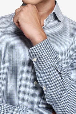 Camicia pied de poule verde