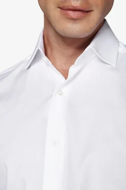 Camicia piquet bianca slim