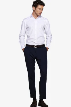 Camicia piquet bianca slim