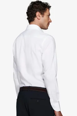 Camicia piquet bianca slim