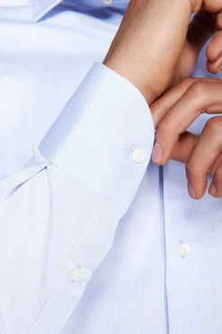 Camicia piquet celeste