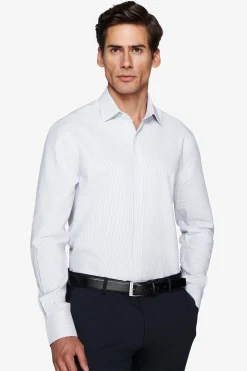 Camicia riga sottile strutturata