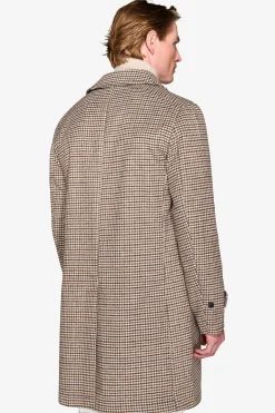 Cappotto Pied de Poule tortora