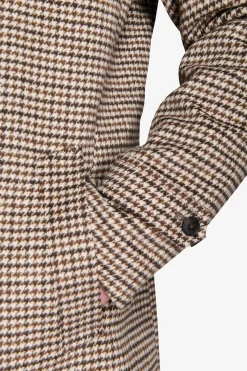 Cappotto Pied de Poule tortora
