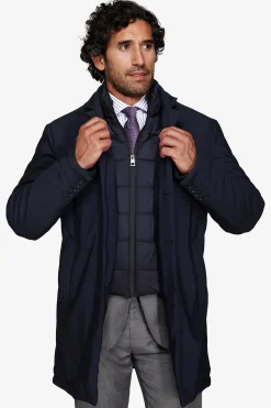 Cappotto tecnico trapuntato blu